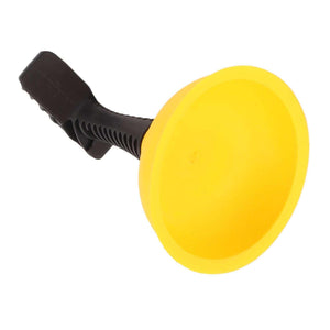 Mini plunger, Mini Plunger Powerful, with a bright yellow silicone cup and a black ribbed non-slip handle.