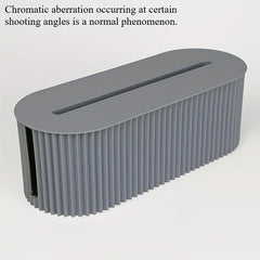 Cable Storage Box with Lid – Scratch-Resistant, Suits Power Strips & Chargers, Milky Blue