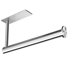 304 Stainless Steel Paper Towel Holder – Self-Adhesive or Drill, Vertical or Horizontal, Silver