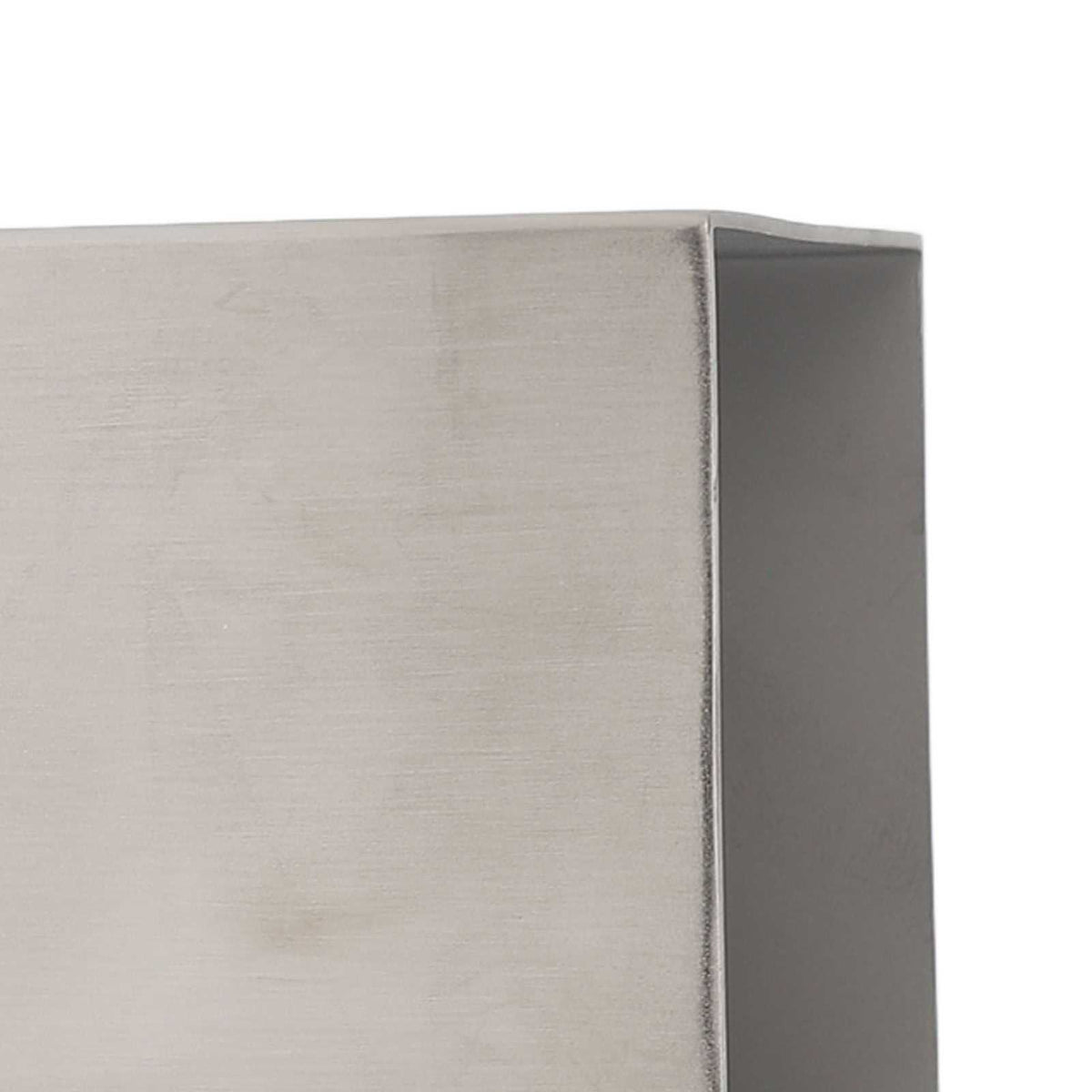 Pencil Cup 304 Stainless Steel in brushed silver, with a smooth rectangular body and clean, minimalist edges.