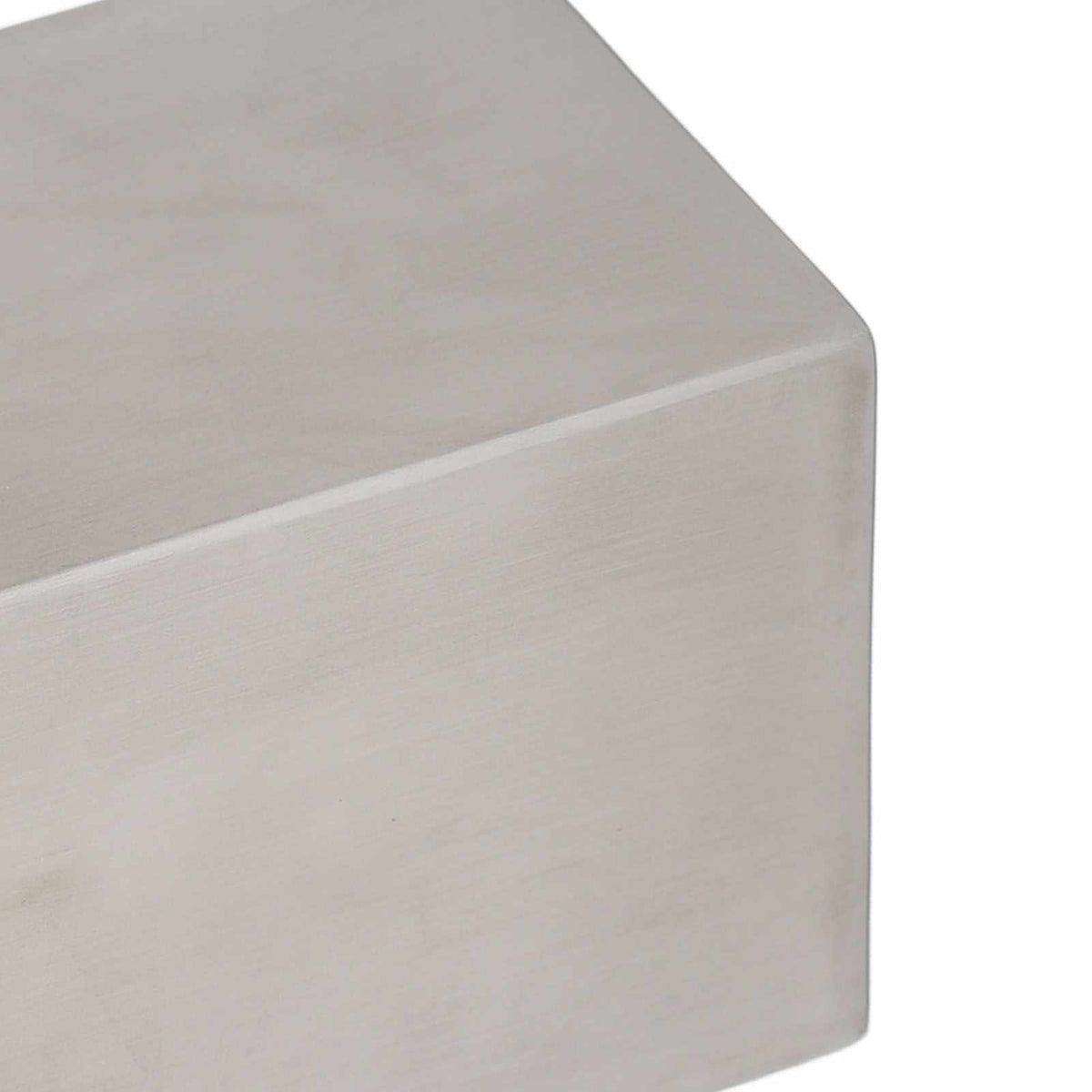 Pencil Cup 304 Stainless Steel with a smooth silver brushed finish and clean, thick rectangular edges