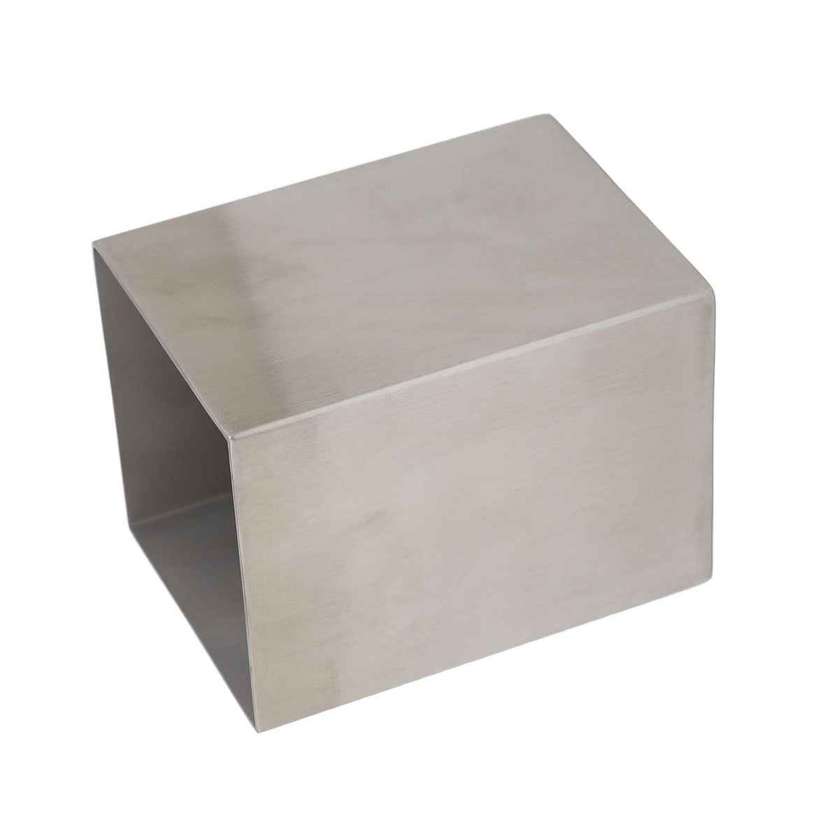Pencil Cup 304 Stainless Steel in silver brushed metal, with a rectangular open-ended body and clean, minimal design.
