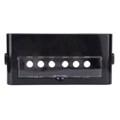 Power Strip Storage Box – Dustproof, PS+ABS, 26.8x12.5x11cm, Black, Home Cable Organiser