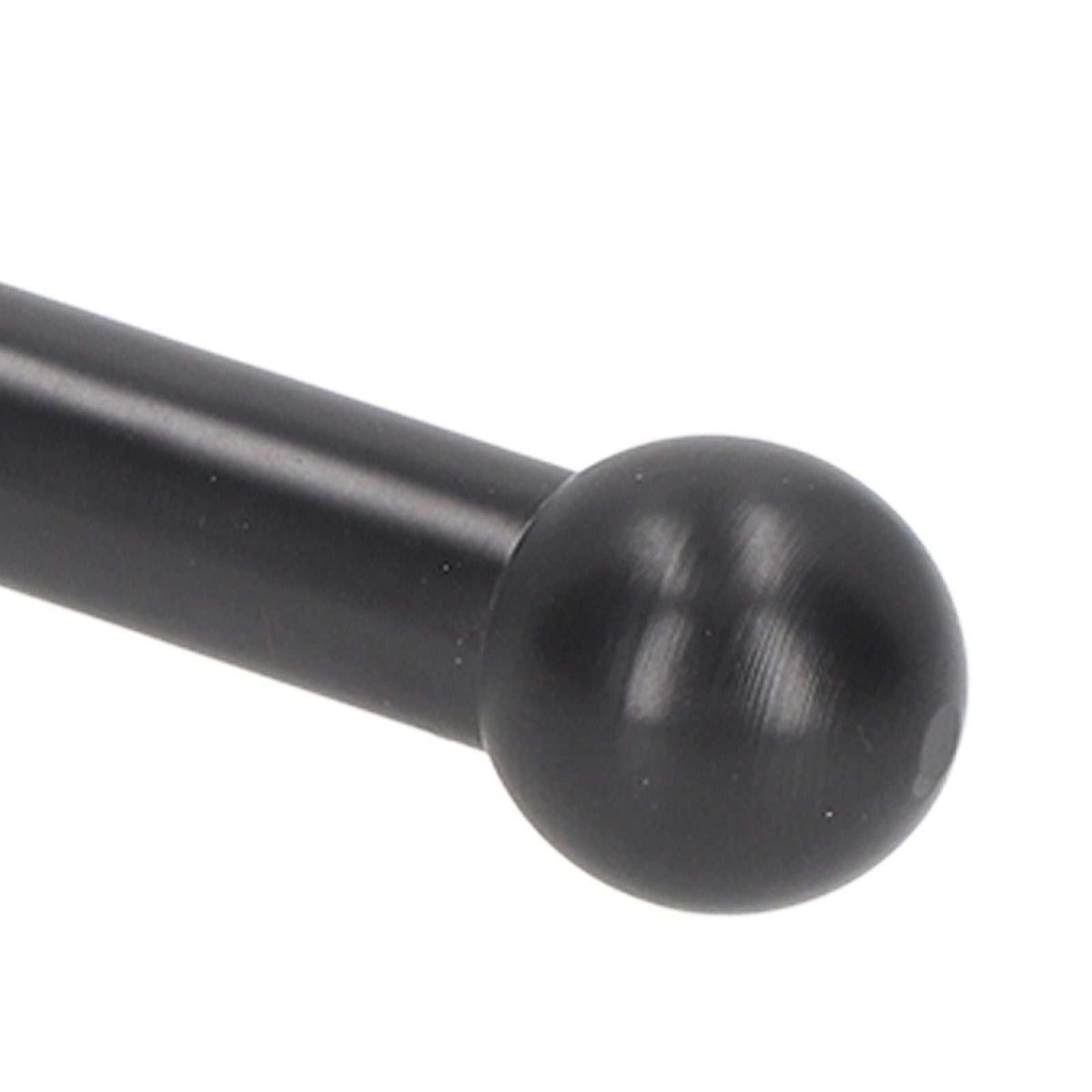 Retro Copper Bathroom towel bar end with a dark brushed metal finish and smooth rounded ball cap