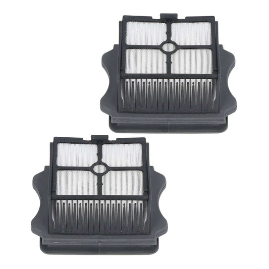 Scrubber Filters Replacement includes two black ABS filters with white pleated mesh and a ribbed lower screen