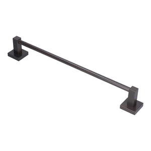 Slippers Rack Grey, a dark grey aluminium wall-mounted rod with square end brackets for hanging slippers