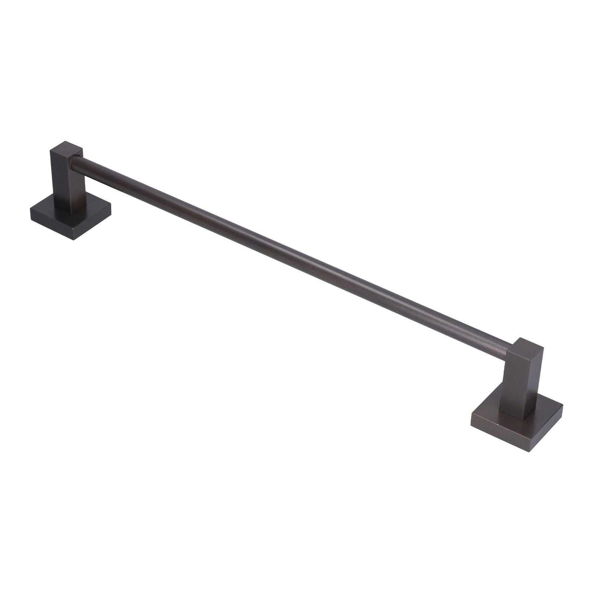 Slippers Rack Grey, a dark grey aluminium wall-mounted rod with square end brackets for hanging slippers