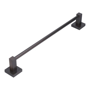 Slippers Rack Grey is a dark grey metal wall-mounted rack with a long horizontal bar and square end brackets.