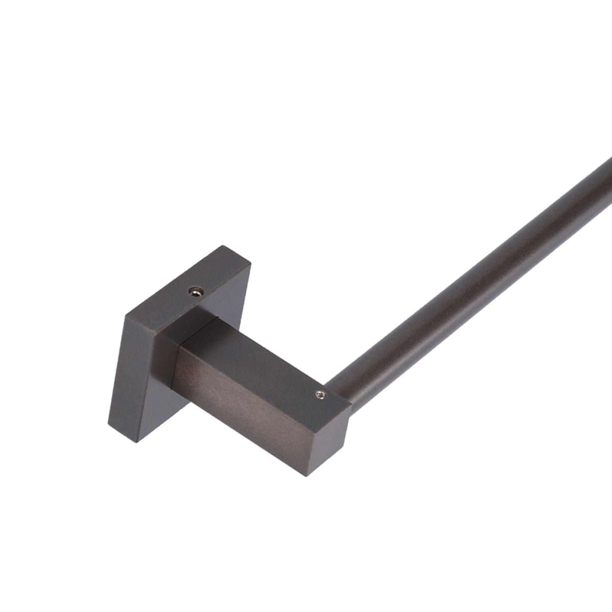 Slippers Rack Grey is a dark grey metal wall-mounted rack with a long round rod and two angular mounting brackets