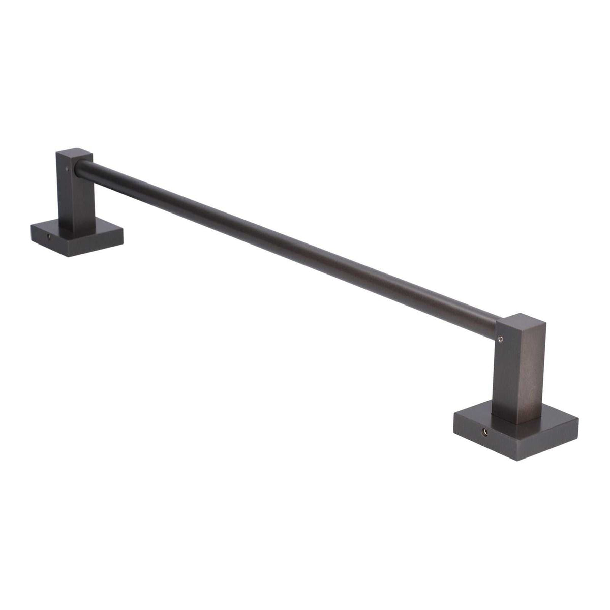 Slippers Rack Grey, a dark grey metal wall-mounted rack with a long rod and two sturdy rectangular brackets