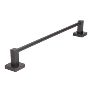 Slippers Rack Grey, a dark grey metal wall-mounted rail with a straight bar held between two square bases