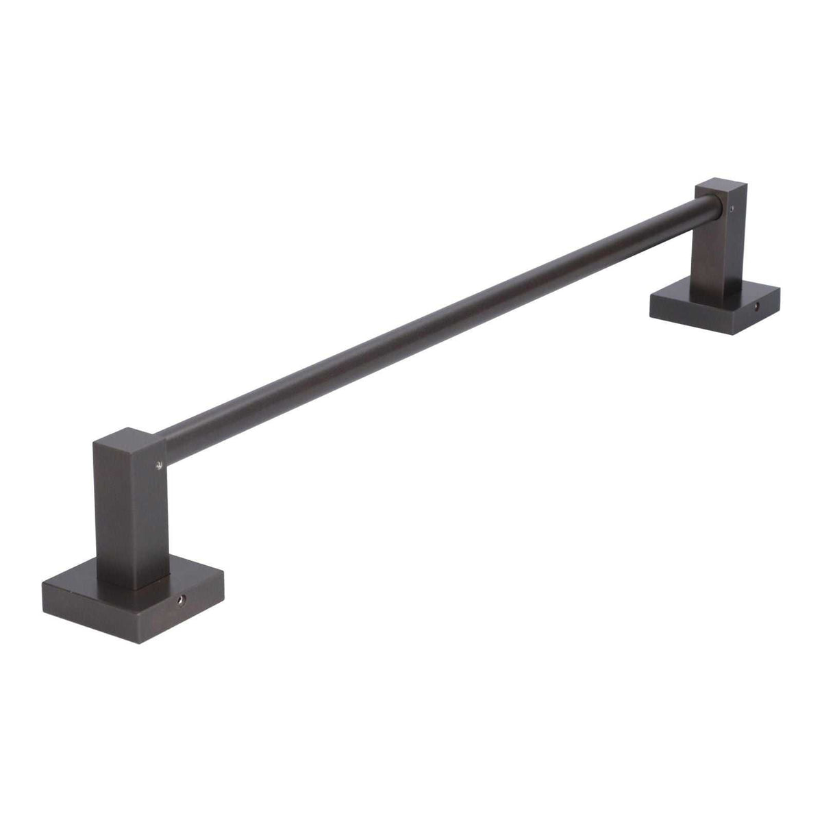Slippers Rack Grey, a dark grey metal wall-mounted rail with a straight bar held between two square bases