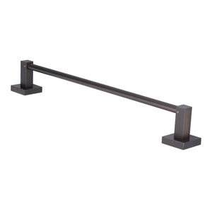 Slippers Rack Grey, a dark grey wall-mounted metal rod rack with two sturdy rectangular mounting brackets and bases