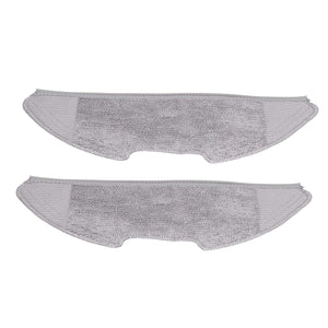 Sweeper Mop Pad set of two light grey fibre replacement pads with textured centres and stitched edges