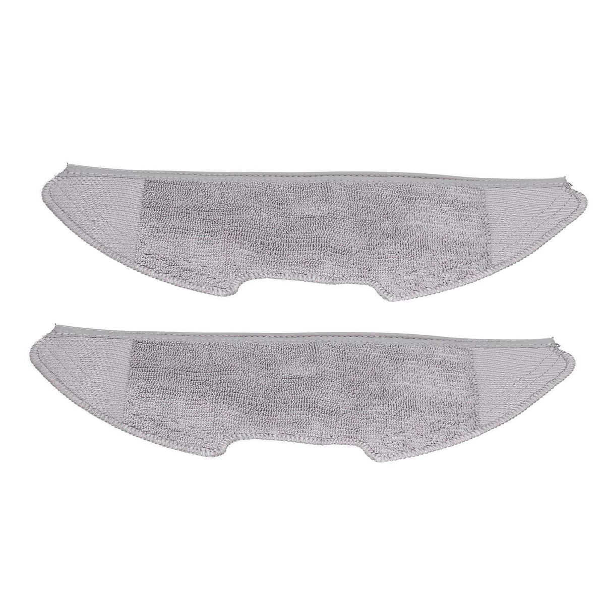 Sweeper Mop Pad set of two light grey fibre replacement pads with textured centres and stitched edges