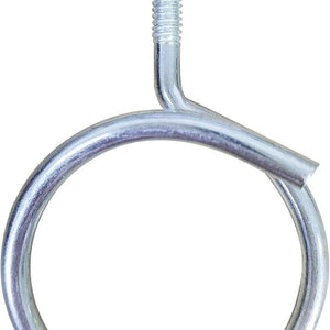Threaded Bridle Rings with a silver-tone metal finish, circular open ring and straight threaded mounting shank
