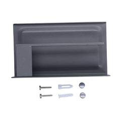 Aluminium Alloy Toilet Paper Holder with Phone Shelf – Wide, Anti-Rust, Grey