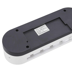 Toothbrush Holder Drying unit with a white ABS body, dark grey rear panel and rounded wall-mounted design