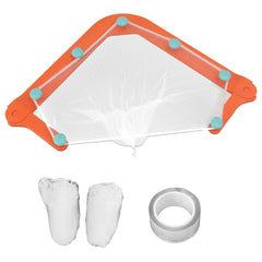 Corner Sink Strainer with Mesh Bags – 2 Pack (Orange)