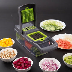 7-Blade Vegetable Chopper & Slicer with Container