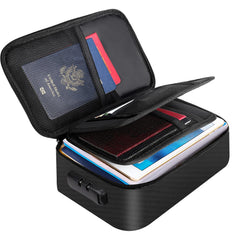 Water-Resistant Fireproof Document Organiser with Combination Lock