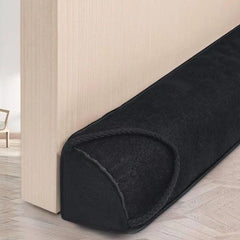 Weighted Triangular Door Draft Stopper – Draught, Noise & Light Blocker, 36in (Black)