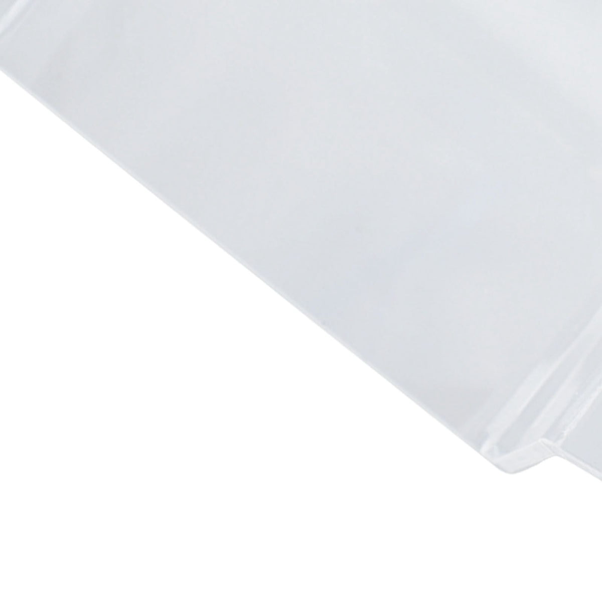 Ziplock Bag Holder shown as a clear, transparent plastic bag with a ridged sealed edge and no visible contents